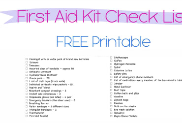 Kits Lists and Templates - Kits - First Aid